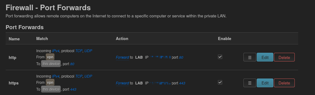 port forwards image